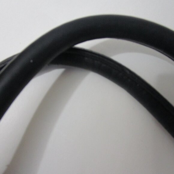 Italian Leather X Large Satchel Tote Bag Black Gold - Picture 12 of 13